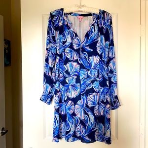 Lilly Pulitzer Nautical Navy Shift Dress Size L